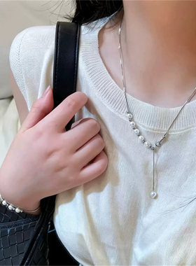 姿茉钛钢蛇骨链女不褪色防过敏