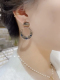 高级感耳环2023新款 潮银针气质防过敏耳钉女简约满钻超闪圆型耳饰
