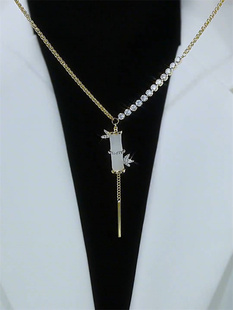 竹节流苏毛衣链长款配饰2023新款潮爆款轻奢精致时尚高级感饰品女