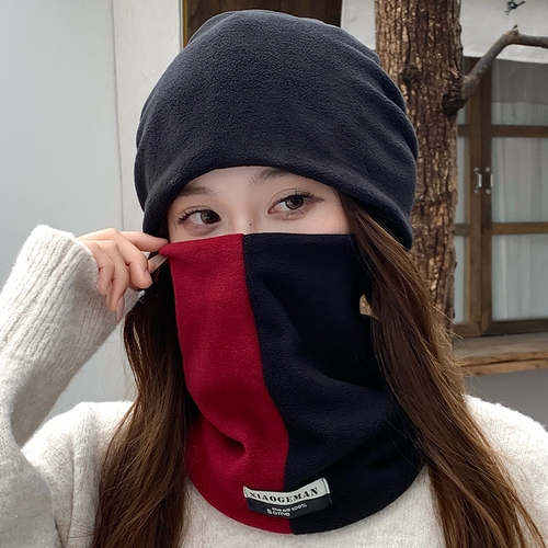 新款秋冬季保暖围脖帽子男女加绒