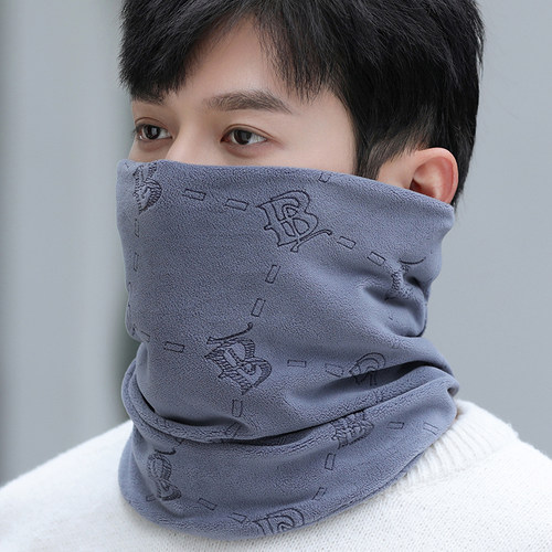 围脖男士冬季保暖百变头巾帽子加绒加厚护颈椎脖套骑车防寒神器女