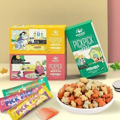 拍拖宝贝夹心脆猫饼干成猫幼猫磨牙健齿90g健康牙齿减轻口臭口气