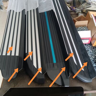SUV外侧脚踏板万能通用皮条胶条防滑条侧面皮条挡缝隙汽车踏板皮