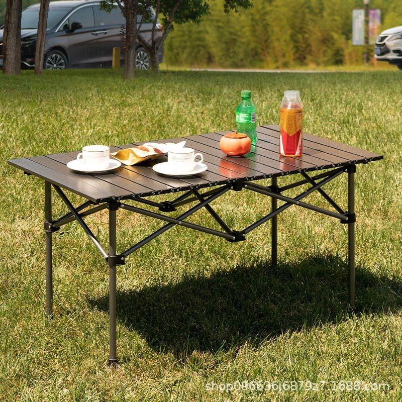 Outdoor travel folding table metal portable camping table