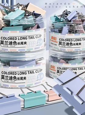 Long tail clip book document bookbinding metal decoration