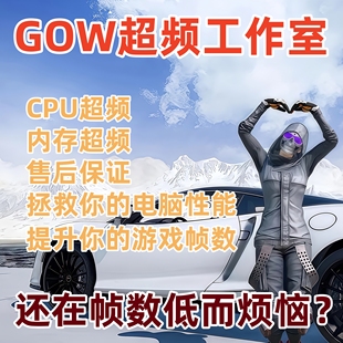 CPU内存远程超频调试电脑一对一PUBG吃鸡三角洲优化提升帧数性能