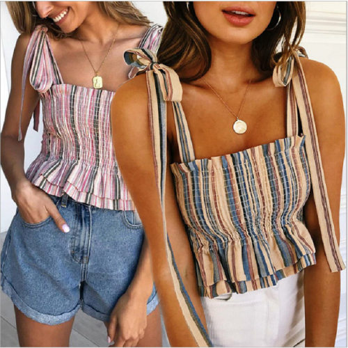 Summer  women's sexy slim fit camisole top strapless vest