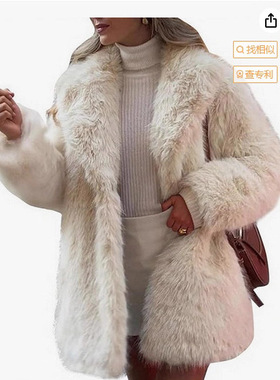 Long artificial short women's fox fur grass coat fluffy coat