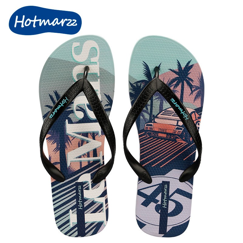 Hotmarzz黑玛男士新款人字拖防滑休闲凉拖鞋夏外出三亚旅游沙滩鞋