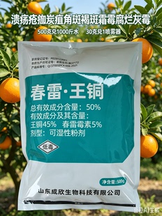 春雷王铜柑橘沃柑脐橙火龙果严重溃疡病配药安全性高农药杀菌剂