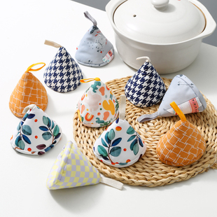 家用可爱锅盖防烫帽隔热手套厨房锅把手取碗夹砂锅炖锅耳套耐高温