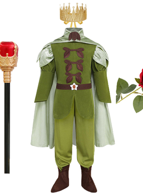 六一儿童节舞台演出男童青蛙王子表演服装童话故事Prince Costume