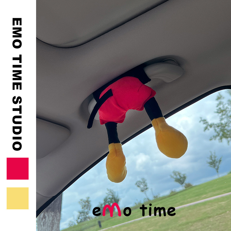 卡通可爱搞怪新车用品汽车扶手套拉手套保护套车门把手通用内饰潮