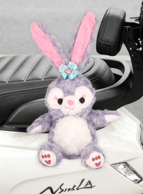 雅迪冠能c16电动车装饰品t60/c15公仔车尾毛绒玩偶挂件小配件摆件