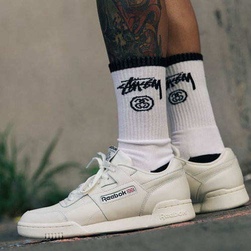 多色现货STUSSY Stock Crew Socks经典双圈logo高帮袜子街头男女