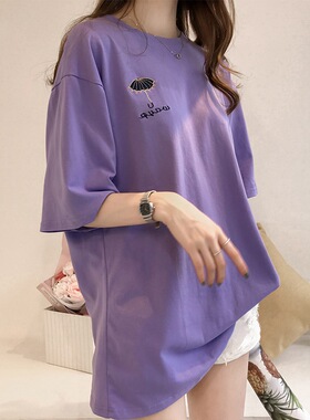 women fashion t shirt summer ladies loose tops 女士打底衫T恤