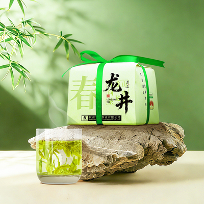 2026新茶上市求是茶业明前新茶龙井茶锁鲜杭州绿茶钱塘浙江龙井叶