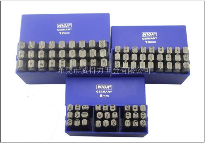 WIGA Taiwan Vili Steel English regular steel font code letter steel font mold steel number steel stamp 3456781012