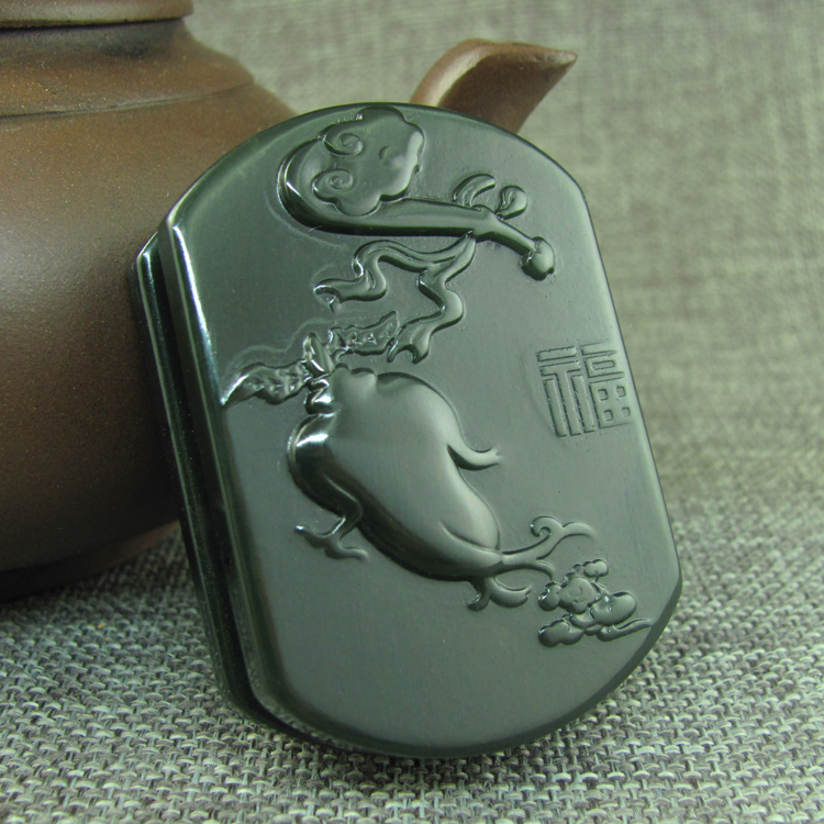 送证书和田玉人参 如意腰带扣皮带扣 人生如意男士腰带玉挂件腰佩