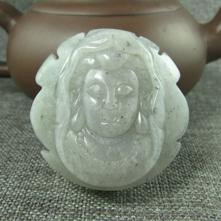 正品送鉴定证书独山玉观音皮带玉腰扣腰牌腰佩男款玉石腰坠腰挂饰