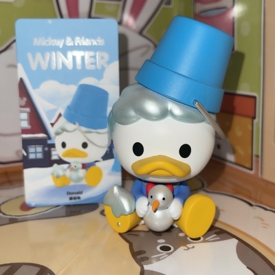 正版泡泡玛特 迪士尼 米奇家族冬日系列 唐老鸭