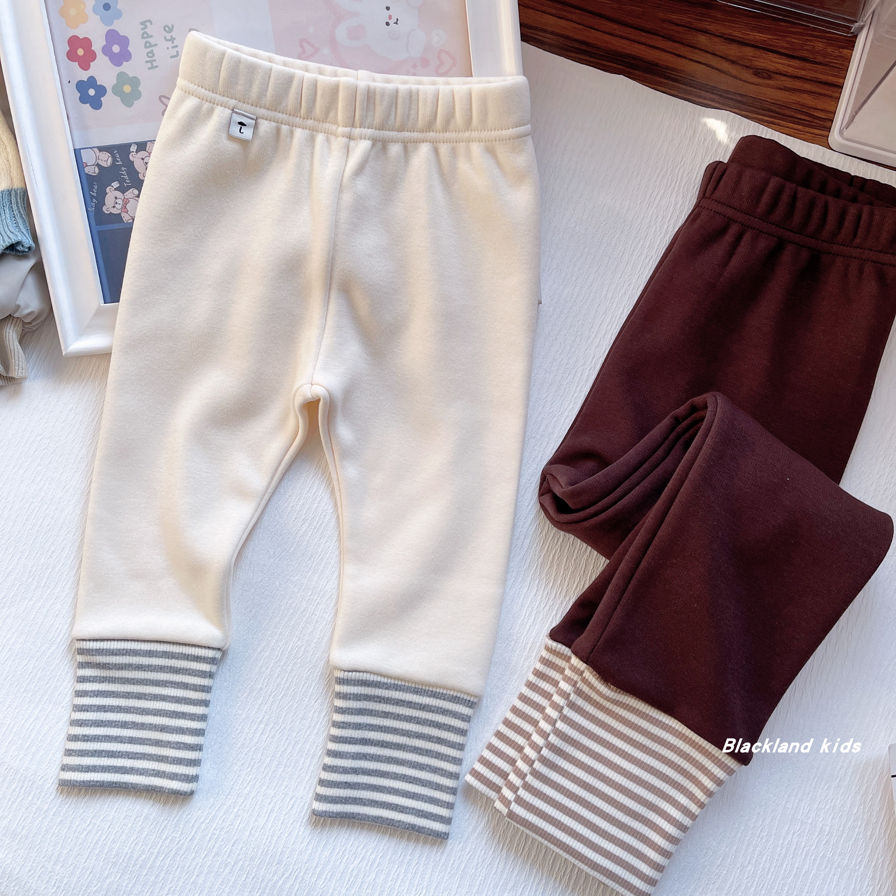 春秋冬款童装 男童女童儿童宝宝暖倍儿加绒打底裤保暖休闲长裤子