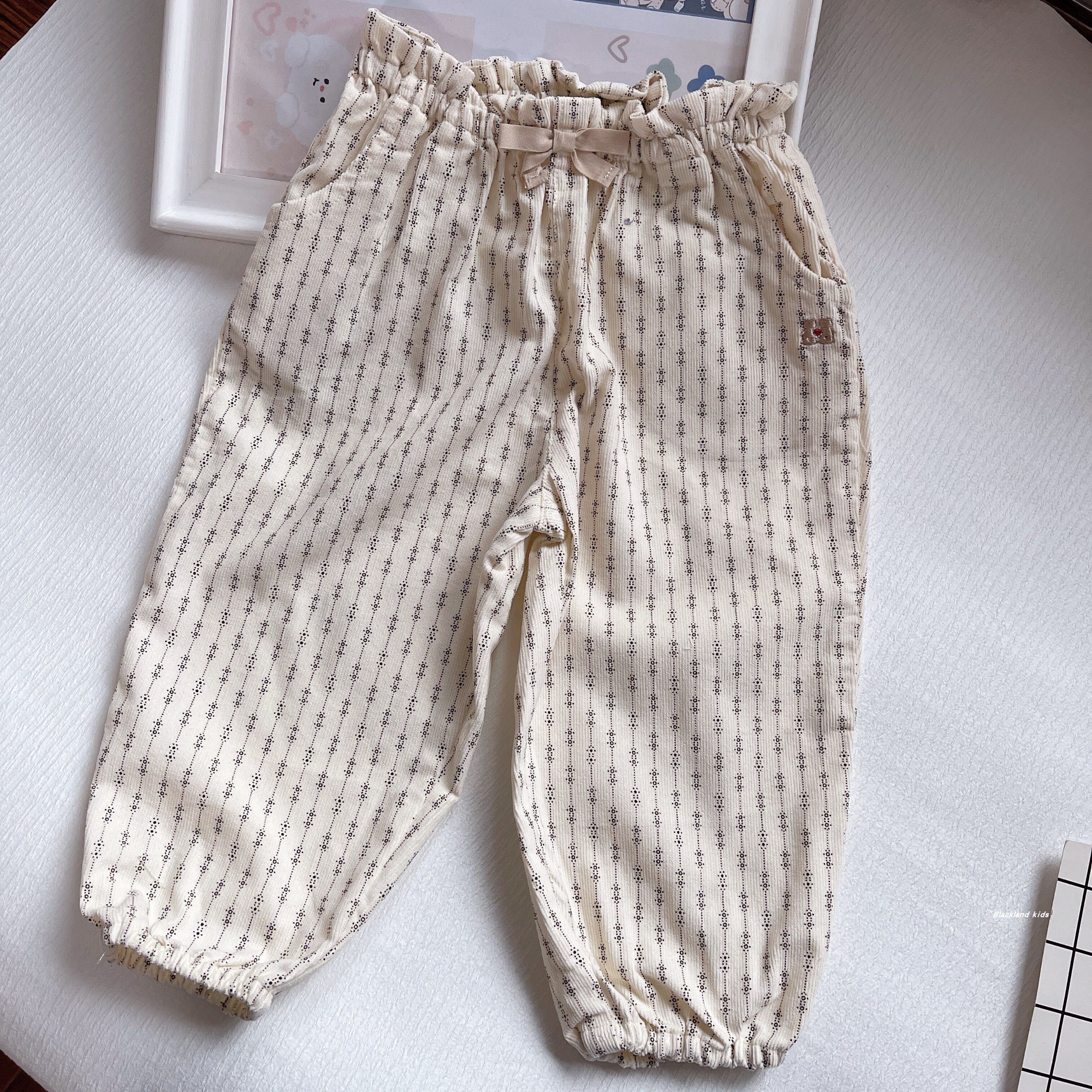 140码春秋款童装 女童休闲裤 儿童宝宝束脚口宽松长裤子 宝宝裤子