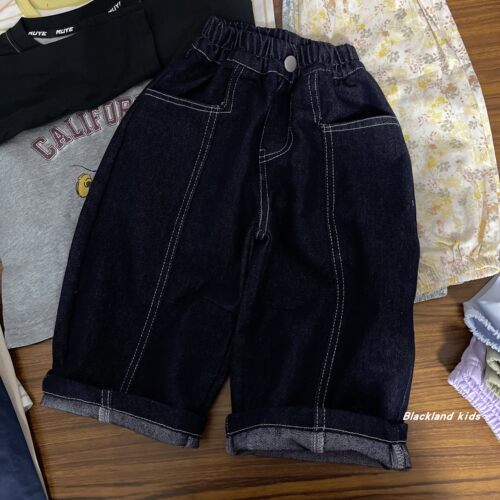 90-160码 春秋款童装 男童女童儿童宝宝牛仔裤 休闲长裤