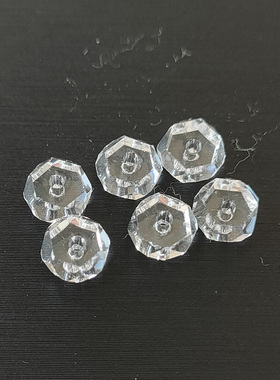 散珠隔片白水晶切面盘珠