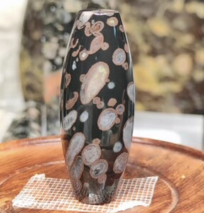 天然玉石梅花玉挂件天珠