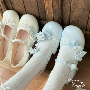 现货呲甜可爱lo鞋 女2026学生 草莓匣子桃小坞lolita原创甜美单鞋