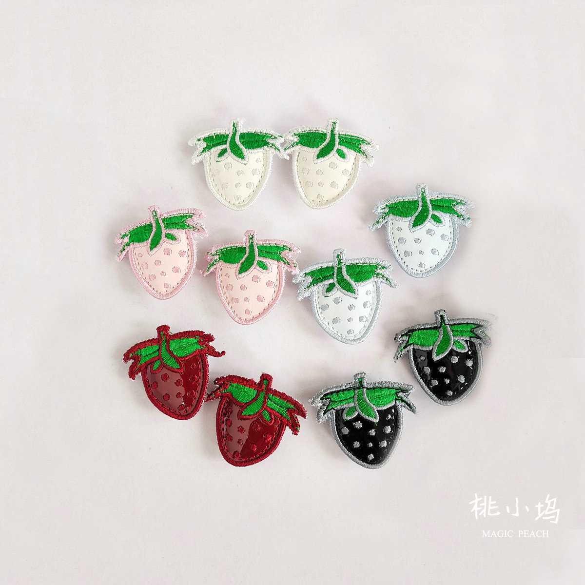 可爱鞋夹草莓爱心鞋子配件