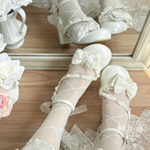 现货珍珠匣子少女花嫁凉鞋 女包头甜美桃小坞lolita原创漫展2026