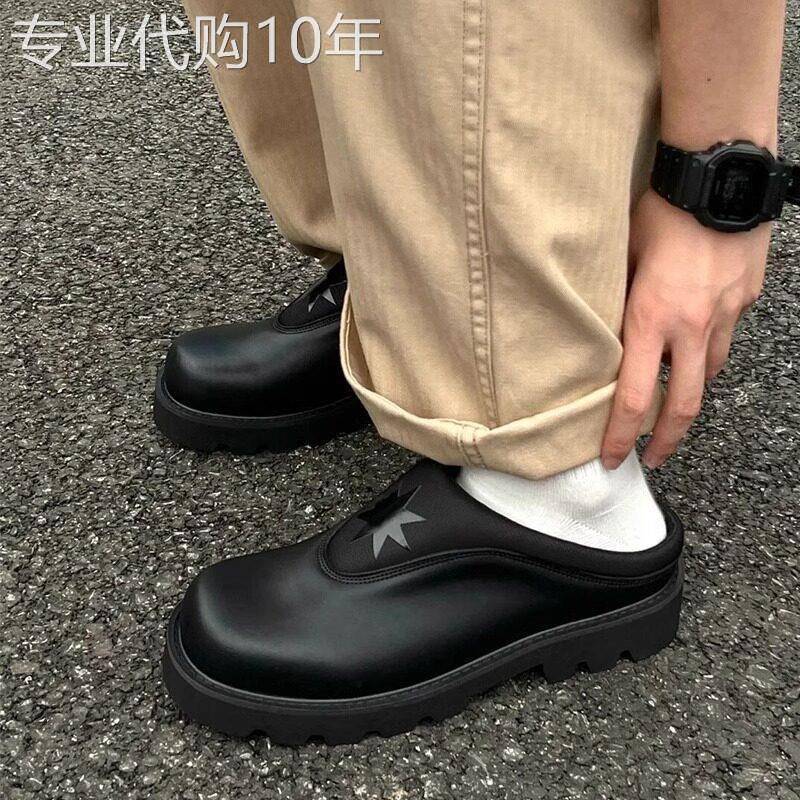 【高品质】cleanfit德比鞋男高级感大头皮鞋一脚蹬乐福鞋外穿半拖