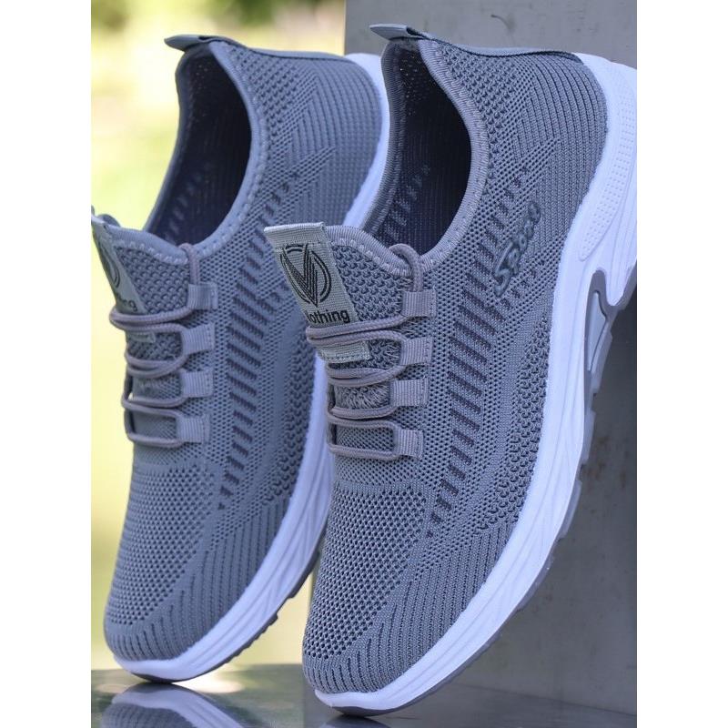 高档秋季男鞋网鞋一脚蹬布鞋透气运动鞋网面防臭旅游鞋软底网眼鞋