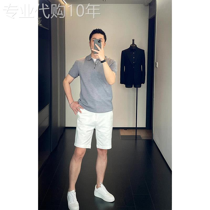 冰丝短裤男士夏季薄款潮牌商务修身直筒五分裤弹力宽松休闲中裤子