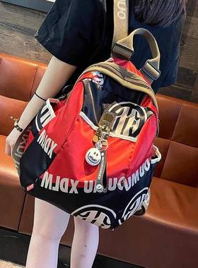 法国ZAMP专柜正品笑脸洋气双肩背包时尚书包休闲百搭大容量旅行包