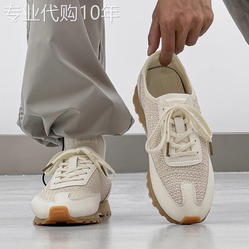 【高品质】2025新款编织慢跑鞋运动休闲鞋软底阿甘鞋男女德训鞋潮