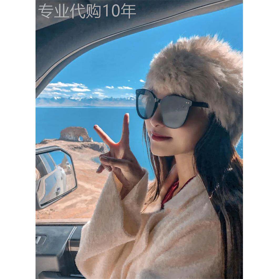 韩国兔毛绒皮草月子帽女冬季日系ins加厚保暖针织帽包头毛线帽