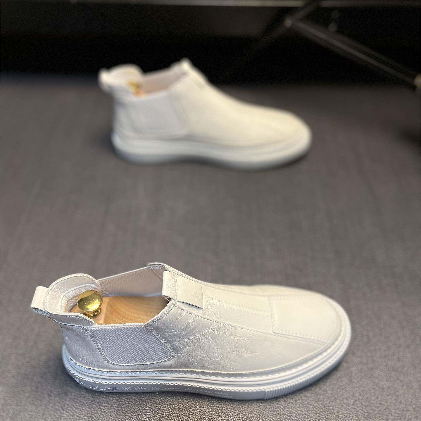 Conlimy Linmax~巨好穿不挑人~高帮小白鞋男潮流时尚百搭马丁靴