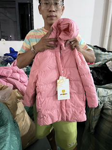 休閑連帽脫卸寬松女款 時尚 羽絨服
