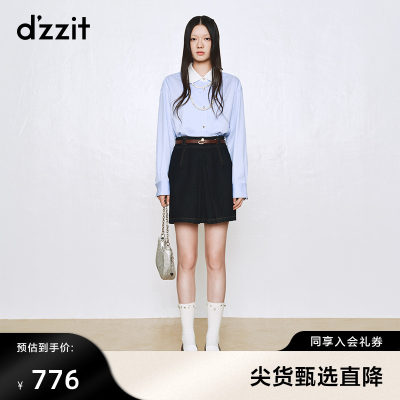 dzzit地素甜美少女短衬衫