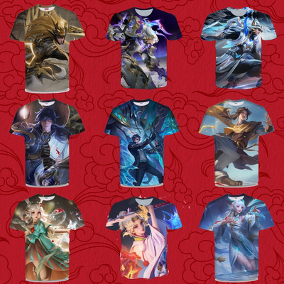 王者荣耀诸葛亮武陵仙君衣服短袖T恤夏季男女装中学生青少年上衣