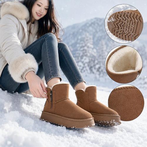 雪地靴冬季棉鞋防滑保暖女鞋