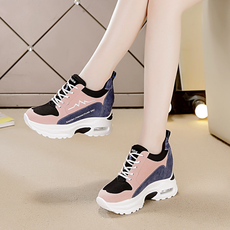 Leather shoes 2020 Spring and summer Versatile The thickness of the bottom Show thin leisure time ventilation Ultra-fire The increase in Women's Shoesin the Women's Shoes, Low shoes  category - from Buy2taobao.com to provide professional Taobao agent buy service