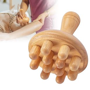 Mushroom Tool Massager Massage Wood Manual Wooden