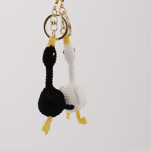 New Wool Knitting Swan Pendant Lying Flat Goose Hand