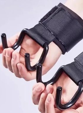 2pcs Wrist hooks with pull-ups and lifting grips Sport