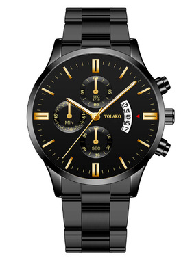 Fashion Business Thee Eyes Six Pin Calenda Men's Watch