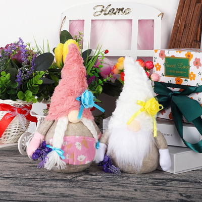 Valentine's Day Decoation Faceless Doll Rudolph Plush Hat